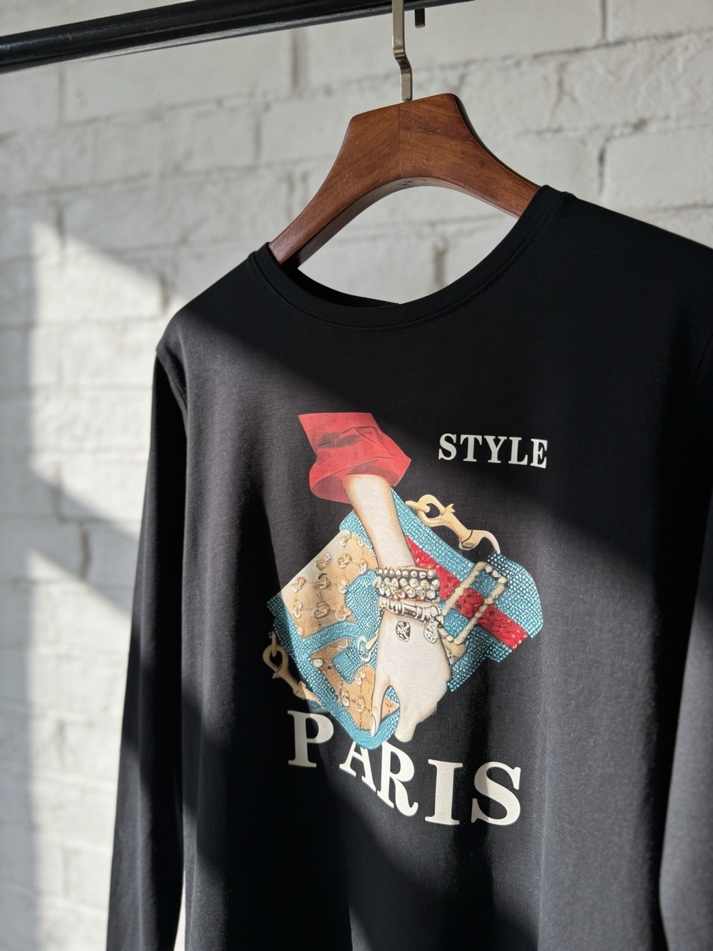Vinizbena Style Paris Bling Graphic T-Shirt Black 2XL